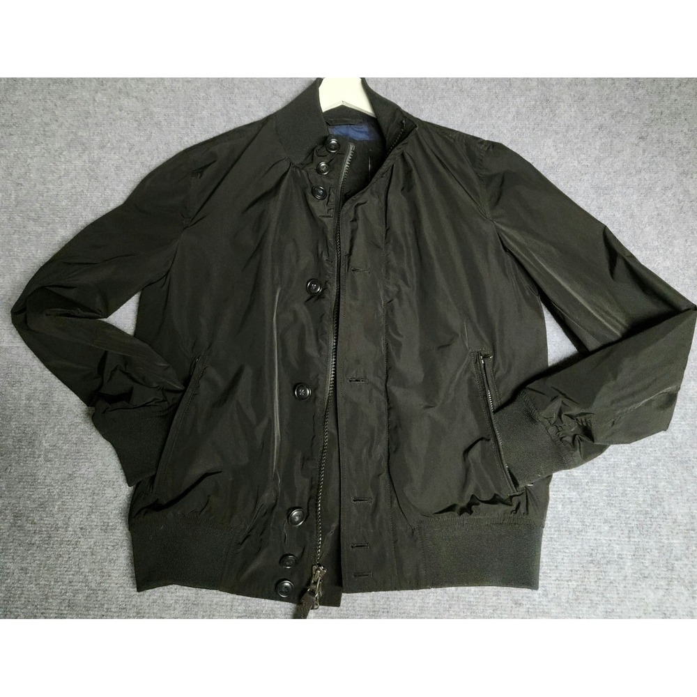 Woolrich Jacket Mens M WOCPS2425 Black Bomber Buffalo Check Lining EXCELLENT